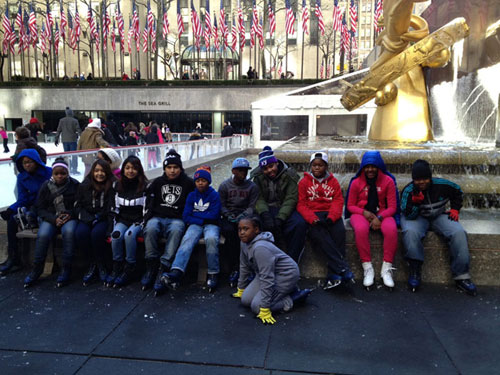 HeartShare – Youth Mentor Program visit to The Rink at Rockefeller Center